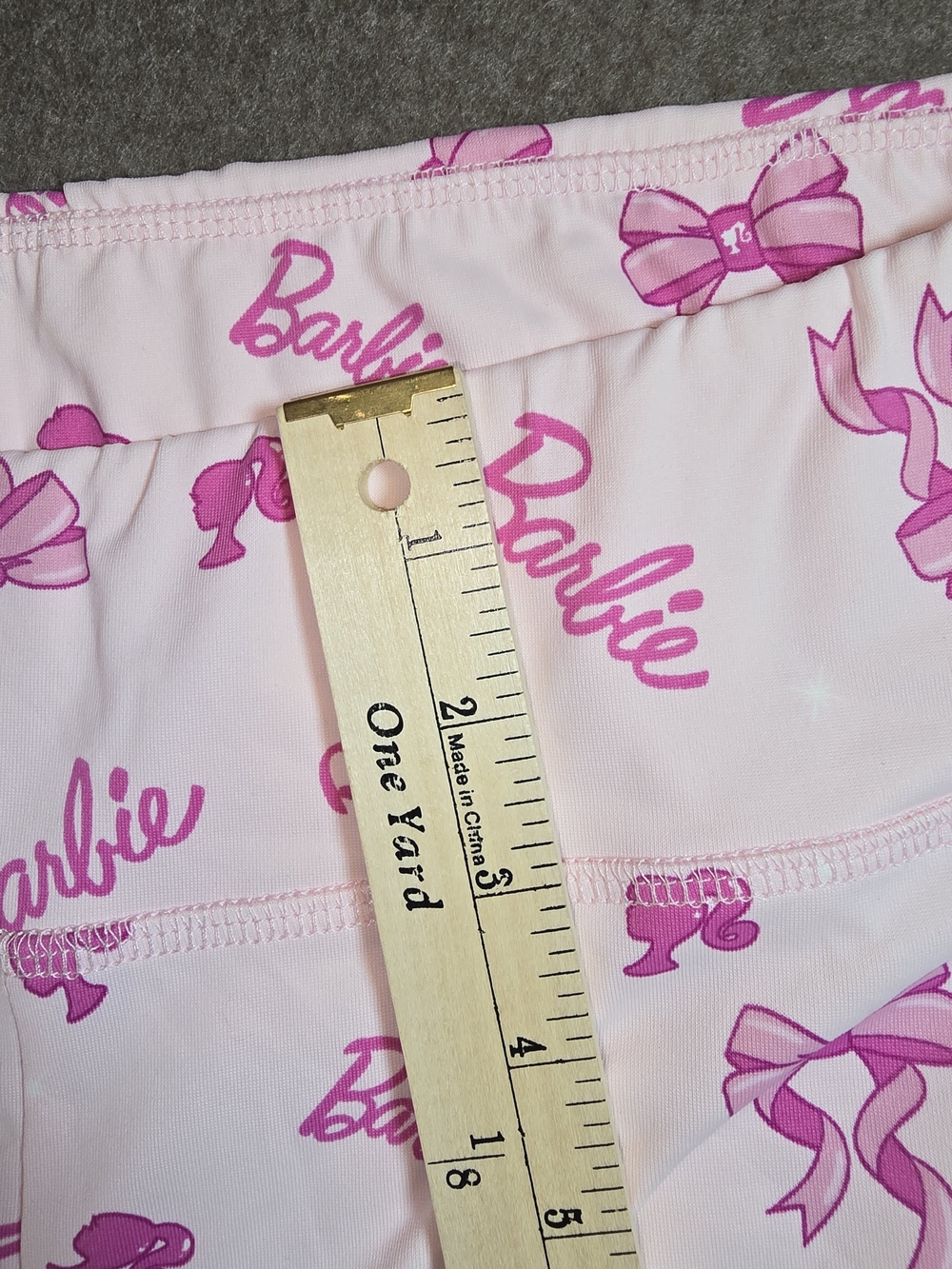 Barbie Light Pink Shorts Hot Pink Barbie Design Biker Shorts Stretch Women's XXL - Picture 12 of 12
